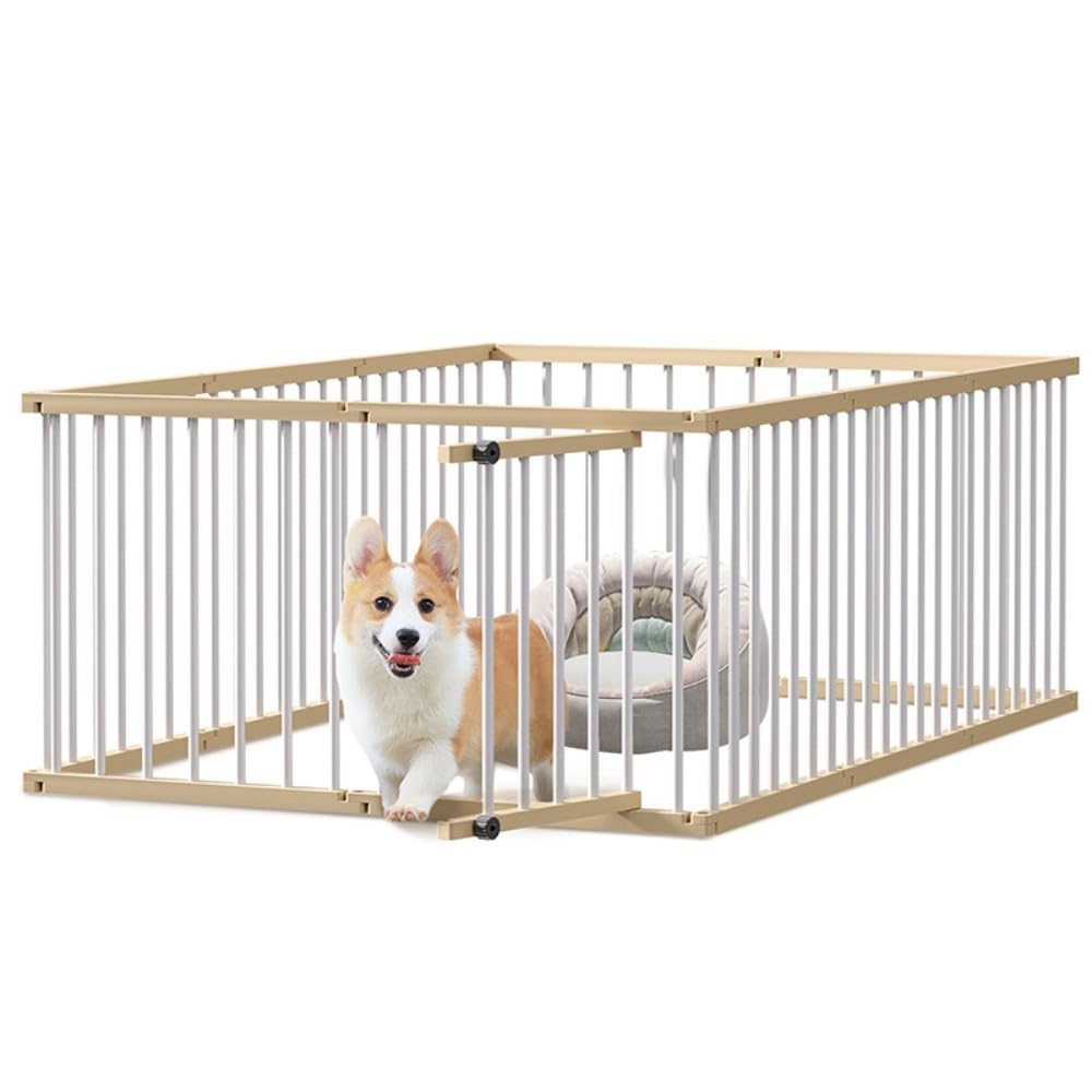 【新店オープン記念！ポイント 5 倍】ペットサークル 自立式ドッグゲート 犬 サークル ペットゲージ コンパクト 犬用ゲージ パンチは不要 簡単組み立て 工具不要 折りたたみ フェンス室内用 ケージ 安全柵 大型 小型から中型の猫/犬 高さを上げる 脱走防止 自由な組み合わせ｜セレクトショップサンリット 12,197円