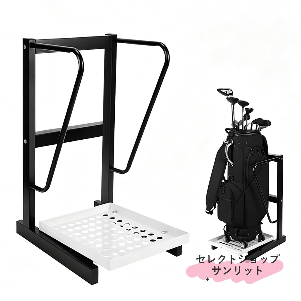 ゴルフクラブスタンド 保管用 大容量 収納ラック ゴルフクラブ立て 幅50cm&times;奥行38cm&times;高さ75cm 自宅用 練習場用 店舗用 個人用 業務用｜セレクトショップサンリット