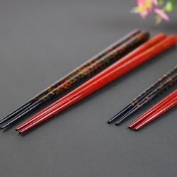 楽天市場】【送料込み】小林漆器 津軽塗 箸 唐塗 呂上・赤上（大