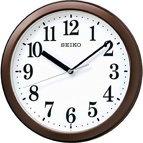 セイコークロック(Seiko Clock) 掛け時計 茶メタリック 直径28.0x4.6cm 電波 アナログ コンパクトサイズ KX256B 4,157円
