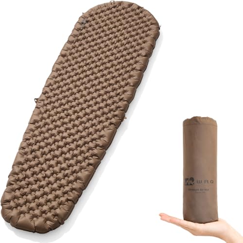 WAQ Ultra Light AirMat ウルトラライトエアマット アウトドア 7珊 R値6.8 超軽さ パウダーコンパクト 難民キャンプ 山登り 飾り気の無い納める エアバッグ付 リペアキット付 r値 引っ敷き 車中泊 幕屋泊 雨合羽 防災 (御っ母さん - TA アウトドア用寝具-アウトドア