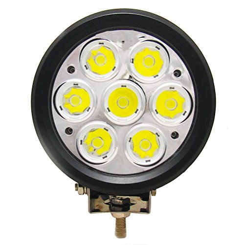 LEDサーチライト■ポーペ(POOPE) 70W LED作業灯 LEDワークライト CREE 丸型 狭角 船舶用 ヘットライト アウトドア 屋外作業 バギー オフロード トラック用品、車外灯 12V 24V兼用 省エネ 防水防塵