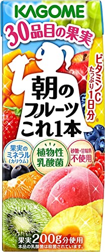 カゴメ 朝のフルーツこれ一本 200ml紙パック×24本入×(2ケース)