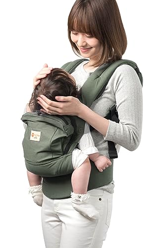 napnap（ナップナップ） 抱っこ紐 だっこひも おんぶ紐 抱っこ おんぶ 暑さ対策 オールシーズン ベビーキャリー BASIC（ベーシック） (カーキオリーブ)