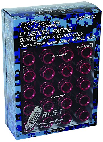 KYO-EI(協永産業) LEGGDURA RACING Shell Type Lock & Nut Set(RL53) レデューラレーシングシェルタイプナット(ロック&ナットセット) M12×P1.5レッド RL53-11R