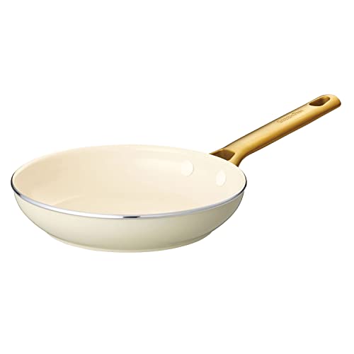 グリーンパン GREENPAN パドヴァ Padova 有害物質を一切含まない砂由来のミネラル成分のセラミックコーティング フライパン 20cm クリーム ホワイト IH ガス 対応 くっ付きにくい ダイヤモンド粒