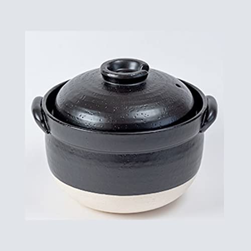萬古焼（万古焼） 土鍋 「絶品ごはん鍋」 3合炊き（1～2人用）