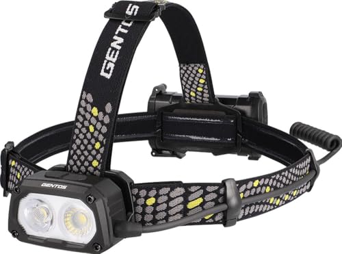 GENTOS(ジェントス) LED ヘッドライト USB充電式 【明るさ1000ルーメン/実用点灯8時間/後部認識灯】 専用充電池使用 ティーレックス TX-D434R