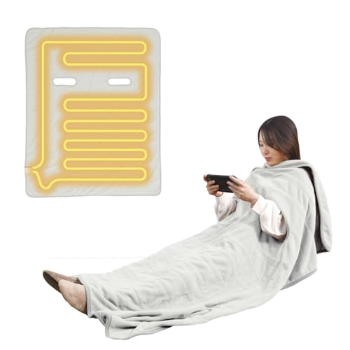 THANKO 腕だし電気毛布 だら活毛布 UDDS24H-GL グレー 省エネ こたつ 暖房 おひとりさま 着る毛布 洗える 節電