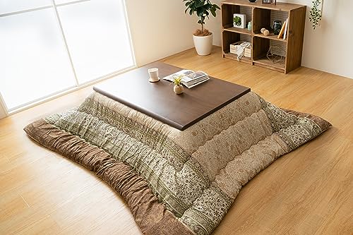 イケヒコ こたつ 掛け ふとん 長方形 単品 レイエル グリーン 約205×245cm 大判 あったか ぽかぽか 繊細 日本製 洗える エレガンス ボリューム #1161010120203