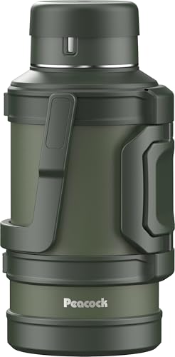 ピーコック魔法瓶工業(The-peacock) ピーコック 水筒 4L 大容量 保温 保冷 魔法瓶 コンテナボトル 真空断熱構造 ハンドル付き ステンレスボトル カーキ DXA-400 K