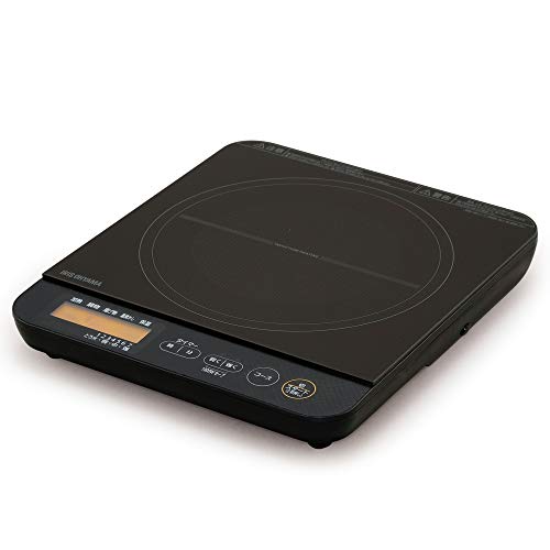 1口IHコンロ 1400W 液晶付き ブラック IHC-TE7-B