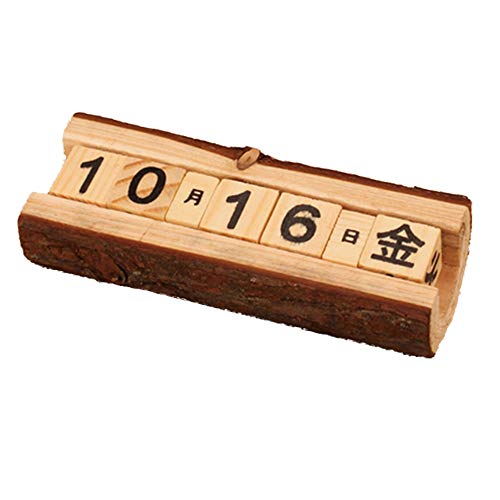 楽天市場】カレンダー 卓上 万年 日めくり 木製 アンティーク風 職人