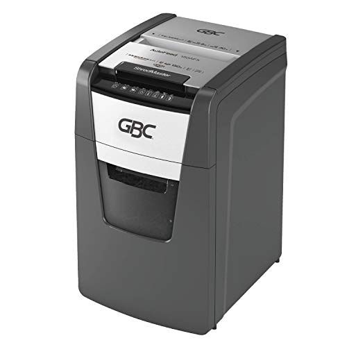 GBC オートフィードクロスカットシュレッダー GSH150AFX-E ダストボックス容量44L ブラック 自動細断A4コピー用紙150枚 連続使用約30分 プラスチックカード細断可 静音 オフィス用 業務用