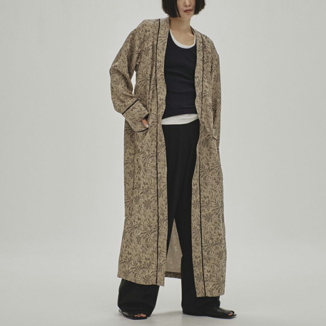 SALE40%OFF TODAYFUL トゥデイフル Jacquard Piping Gown ジャカードパイピングガウン 12510003 アウター レディース 羽織夏｜セレクト雑貨ムー