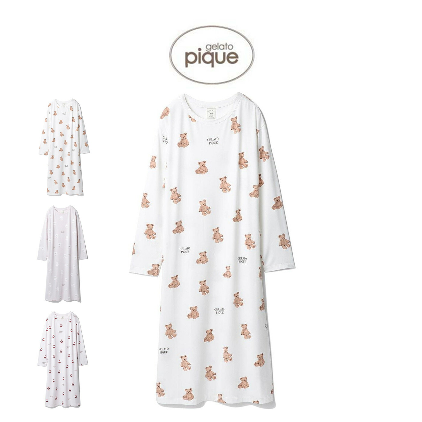 ジェラートピケ　2025 グレー　ルームウェア　セットアップ　ワンピース 新品 ジェラートピケ 2025 グレー ルームウェア ジェラートピケ 2025 グレー