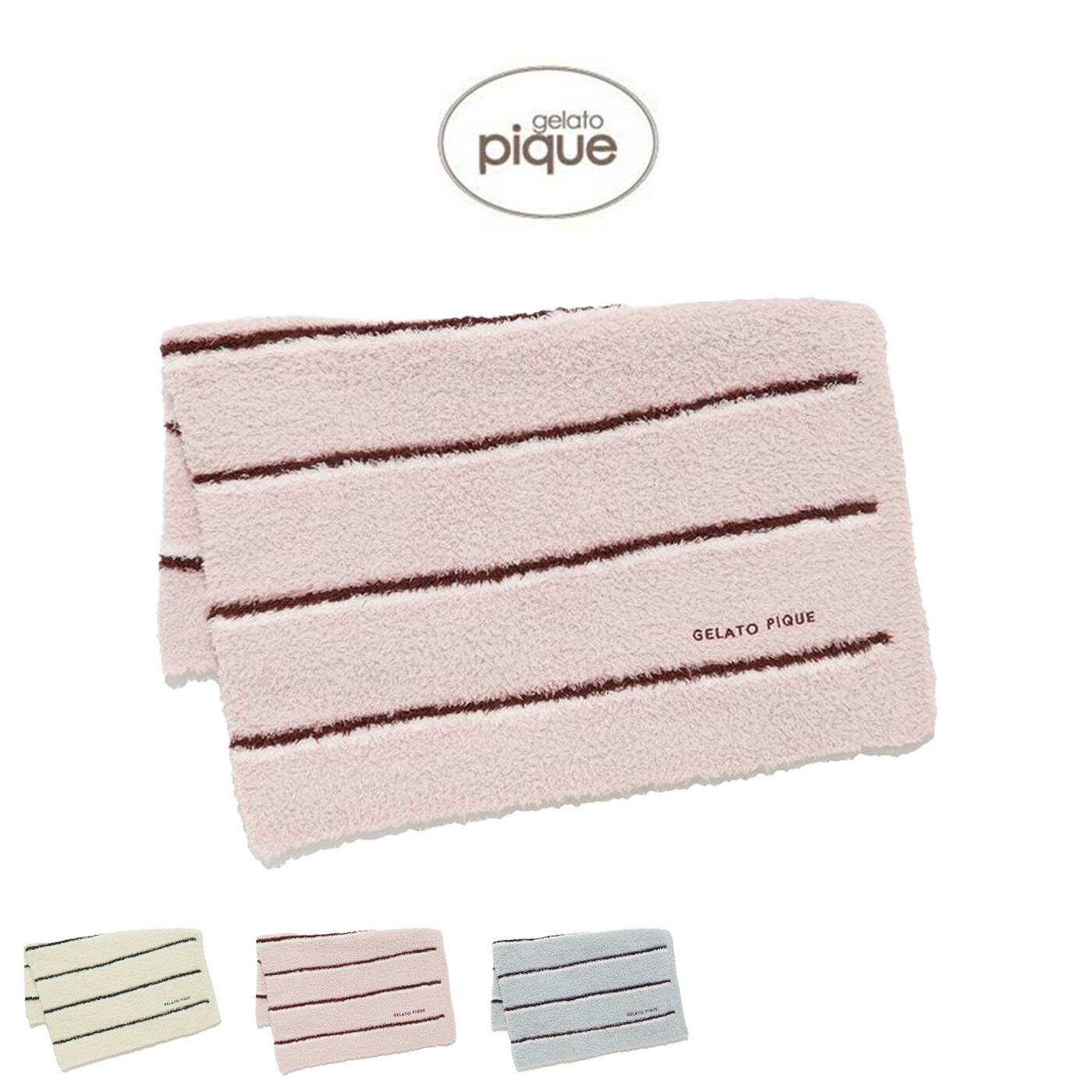 ポールu0026ジョーPaul u0026JOEブロックチェックモールヤーンミニブランケット新品 PAUL\u0026JOE PARIS room wearブロックチェック モール