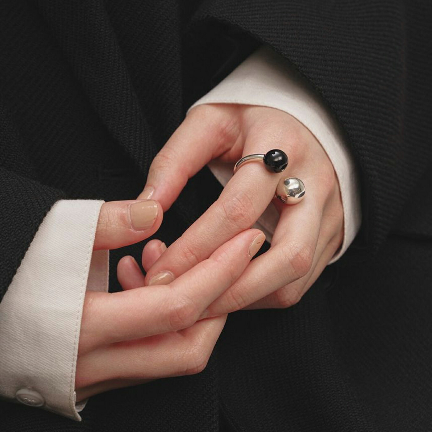 トゥデイフル TODAYFUL Double Ball Ring (Silver925) ダブルボールリング(シルバー925) 12520908 指輪 アクセサリー レディース セレクト雑貨ムー｜セレクト雑貨ムー