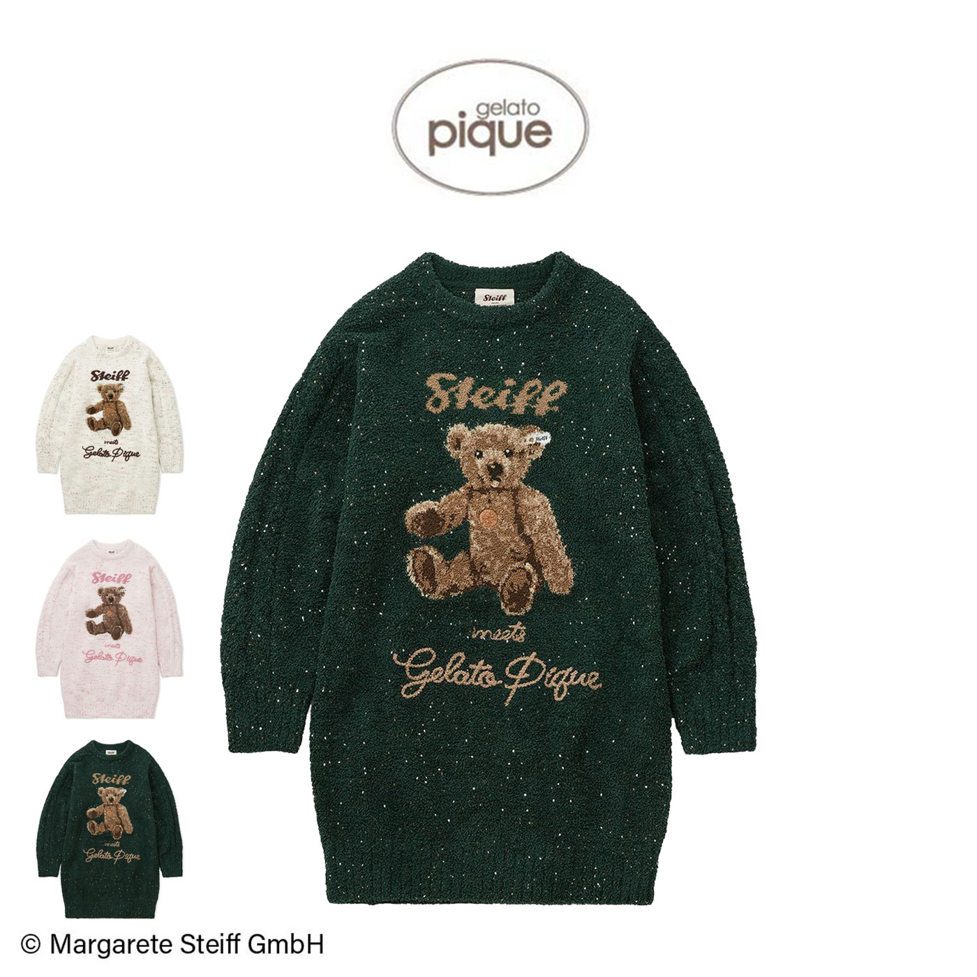 ジェラートピケ gelato pique Steiff パウダーネップジャガードワンピース pwno255036 レディース シュタイフ テディベア ルームウェア 部屋着 ジェラピケ クリスマス プレゼント 楽天市場】ジェラートピケ gelato pique Steiff パウダーネップ