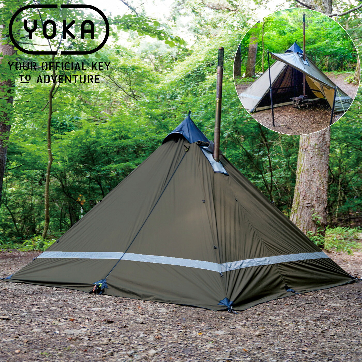 YOKA TIPI TYPE2 4582376522349 アウトドア キャンプ ソロキャンプ お家キャンプ ベランダキャンプ ギフト プレゼントにオススメ セレクト雑貨ムー｜セレクト雑貨ムー