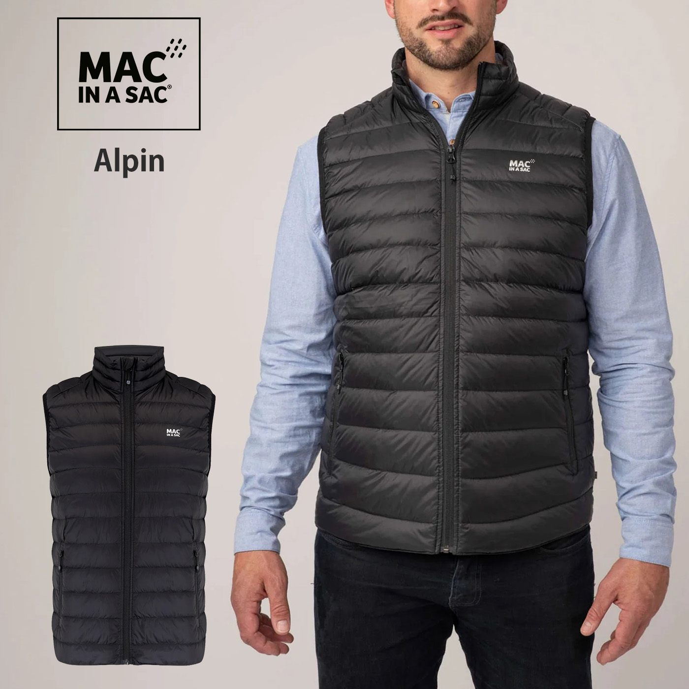MAC IN A SAC Alpine Down Gilet パッカブルダウンベスト