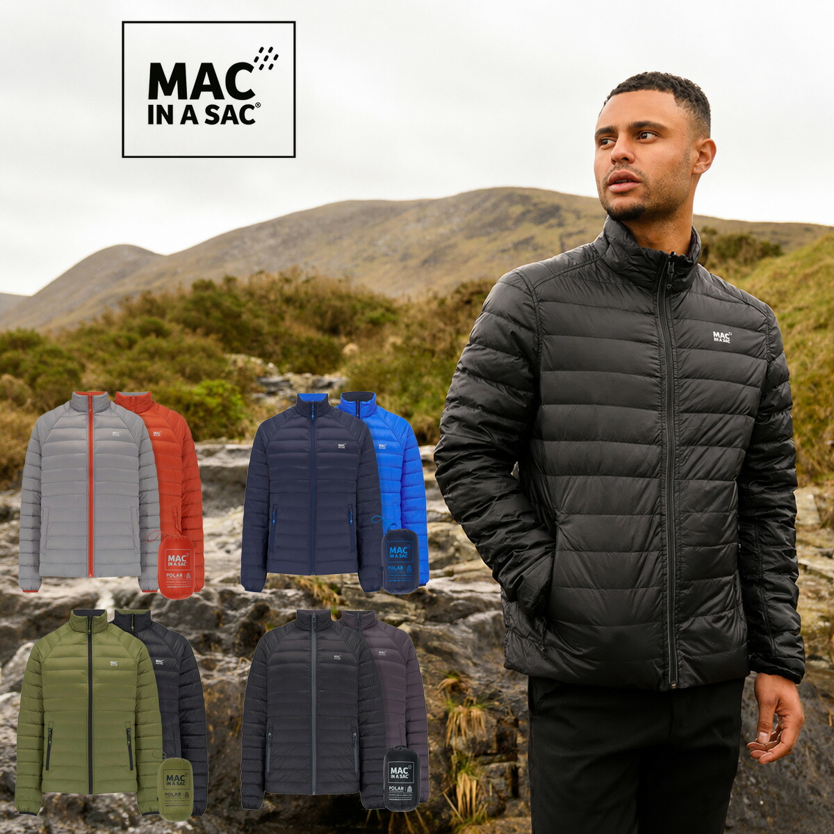 MAC IN A SAC Polar Down Jacket リバーシブルダウンジャケット