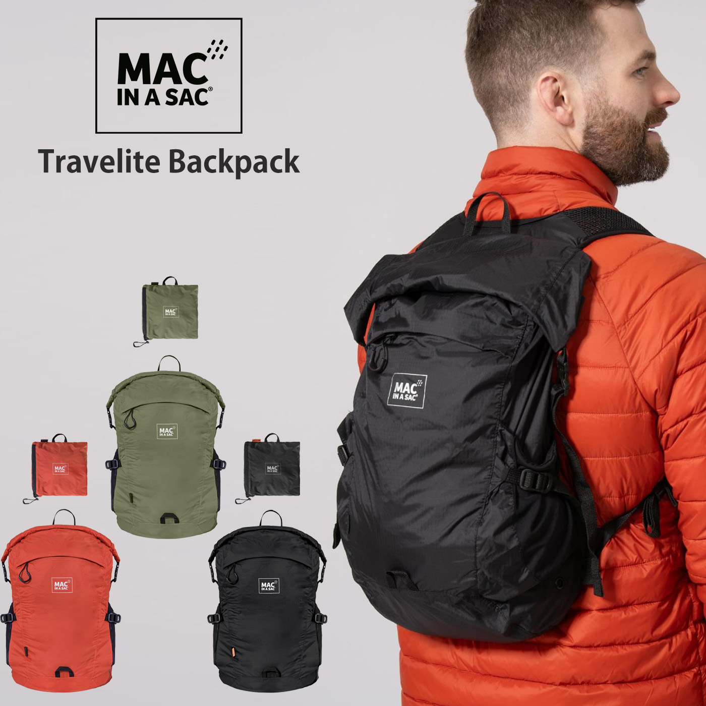 MAC IN A SAC Travelite Backpack パッカブルバックパック