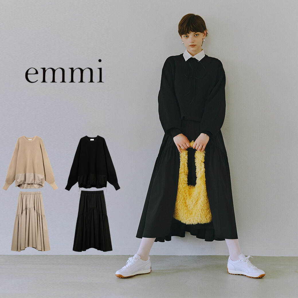 楽天市場】emmi atelier エミ アトリエ プルオーバー×ティアード