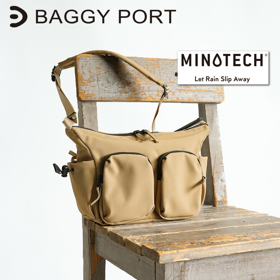 【ポイント10倍】BAGGYPORT バギーポート MINOTECH ミノテックレイヤー ミニショルダーバッグ YNM5604 斜め掛けバッグ 肩掛けバッグ 撥水 防水素材 メンズ レディース ユニセックス ブランド 日本製 国産 ミニマム ファスナー付き プレゼント ギフト 15,246円