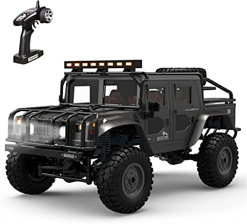 【スーパーSALE限定★】Carox ラジコン ラジコンカー クローラー オフロード 4wd 大人向け 子供向け マニア向け トラック 戦車 1/12スケール 独立サスペンション 細かな操縦可能コントローラー 強力な390モーター使用 丈夫な材質 LEDライト かっこいい 男の子 女の子 高性能