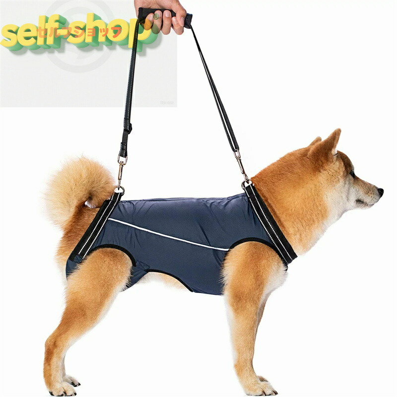 【スーパーSALE限定★】犬 ハーネス 歩行補助 介護用ハーネス 老犬 前足 後ろ足 補助 ペット用 怪我 手術 快復中 病気 介護 3つの機能 犬用ハーネス 脱着簡単 調節可能 ペット用品 歩行補助ハーネス 小型犬、中型犬、大型犬に向け (M)