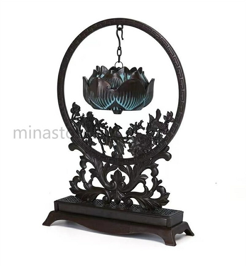 【スーパーSALE限定★】香炉 蓮花 銅器 銅製品 鎮宅辟邪 開運風水 招財 置物 工芸品 装飾品
