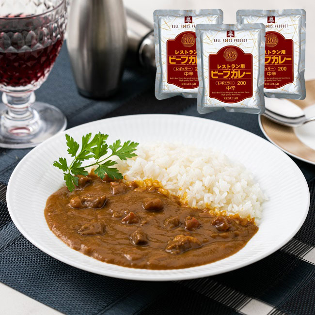 楽天市場】レトルトカレー レストラン使用 本格派 ビーフカレー 4食 