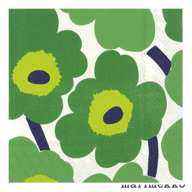 マリメッコ ペーパーナプキン Unikko ウニッコ グリーン 枚入り 33 33cm Marimekko ランチナプキン 北欧 デコパージュ 素材 ペーパー 紙 ゆうパケットなら1個迄送料0円 キッチン おしゃれ雑貨 Se Magasin