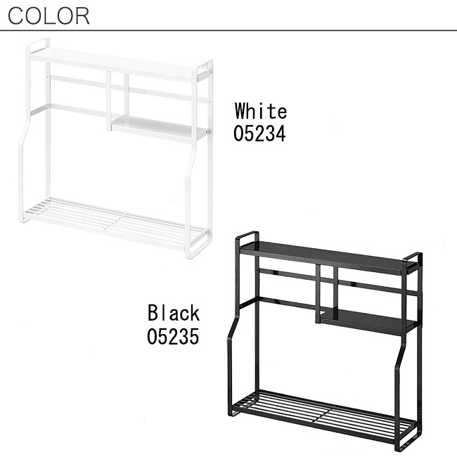 コンロサイドラック タワー 山崎実業 Tower ホワイト ブラック ラック キッチンラック キッチン収納 スパイスラック 調味料ラック 収納 コンロ横 隙間収納 ツールラック シンプル スタイリッシュ モノトーン おしゃれ Yamazaki ヤマジツ 送料無料 Mm1
