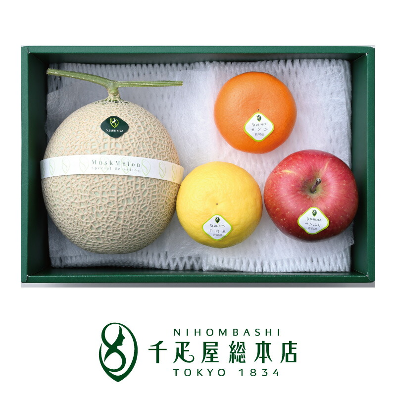 楽天市場】日本橋 千疋屋総本店 マスクメロン 1個（約1.4kg・化粧箱入