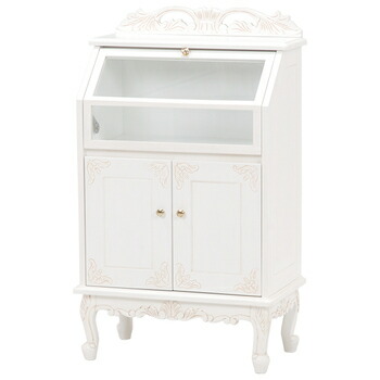 楽天市場】収納家具 ガラスキャビネット 猫脚 姫系 姫家具