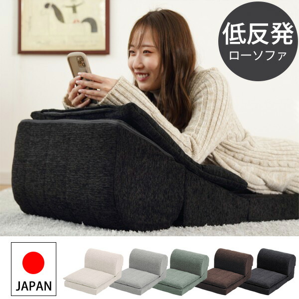 【10日限定★全品★5%OFFクーポン】 もっちり 1人掛け ローソファー 単品 こたつ 1人用 座椅子 フロアソファー 背もたれ 変形 ごろ寝