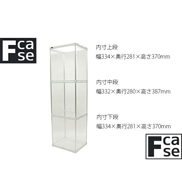 上下からダブルで照らすled アクリル コレクションケース Fケース 3段セット ダブルled 背面ホワイト 送料無料 フィギュアケース 大型 Led コレクションラック コレクションボード アクリルケース おしゃれ Prescriptionpillsonline Is