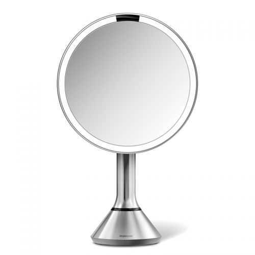 センサーミラー ブライトネス タッチコントロール シルバー ST3052 拡大鏡5倍 (Simplehuman シンプルヒューマン )【正規販売店】 【送料無料】｜SEMPRE　（インテリア家具・雑貨）