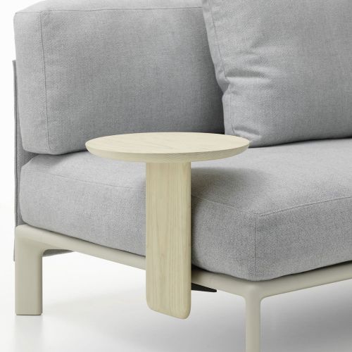 アナグラムソファ専用 アタッチャブルテーブル φ35cm Anagram Sofa アッシュ材 オイル コットンホワイト仕上げ(Vitra ヴィトラ) 【送料無料】|SEMPRE (インテリア家具・雑貨)