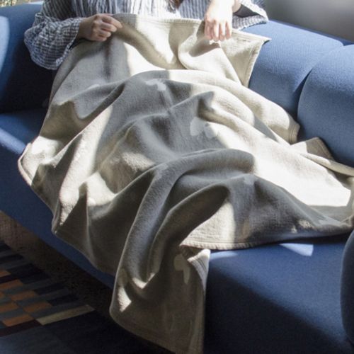 ブランケット 北欧 ひざ掛け 毛布 膝掛け ひざかけ 掛毛布 ひざ掛け 掛け布団 おしゃれ かわいい 暖かい あったか 90×140cm choucho グレー KLIPPAN クリッパン プレゼント 【送料無料】【代引不可商品】