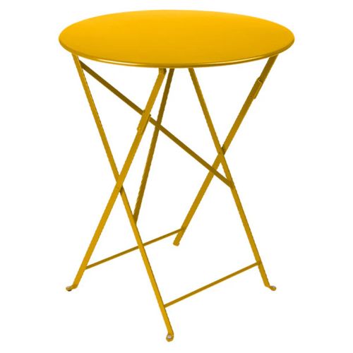 フェルモブ ビストロラウンドテーブル60 C6 NEWハニー(Fermob Bistro) 【送料無料】【代引不可商品】|SEMPRE (インテリア家具・雑貨)