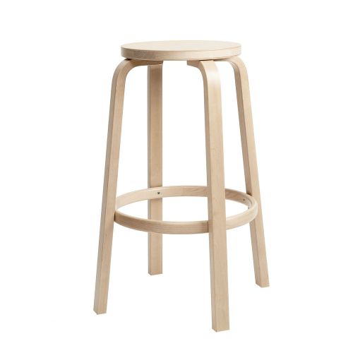 ハイスツール64 バーチ H75cm (artek アルテック Carry Away) 椅子 丸いす 木製 丸型 北欧 チェア 丸椅子 腰掛け ウッドスツール おしゃれ シンプル 軽い 軽量 丈夫 耐久性 【送料無料】|SEMPRE (インテリア家具・雑貨)