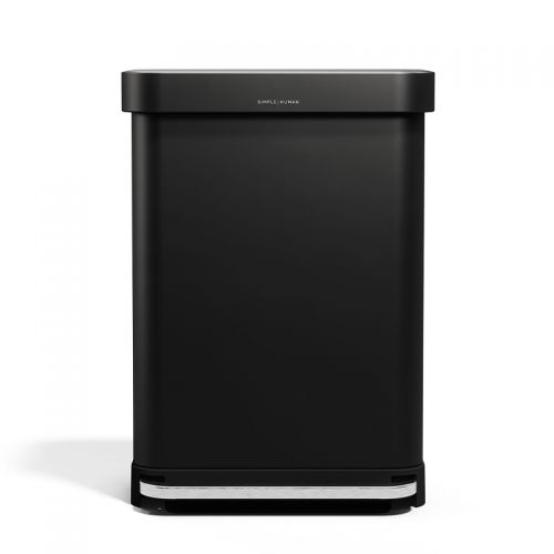 レクタンギュラー ステップカン 55L ブラック CW2103 (Simplehuman シンプルヒューマン )　【正規販売店】 【送料無料】【代引不可商品】【P5倍】4／21 1:59迄 【ポイント5倍】