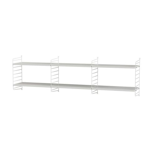 シェルフ+フロアパネル W180×D30×H50cm MDF (String Bundles Living) 【送料無料】【P5倍】4/16 1:59迄 【ポイント5倍】