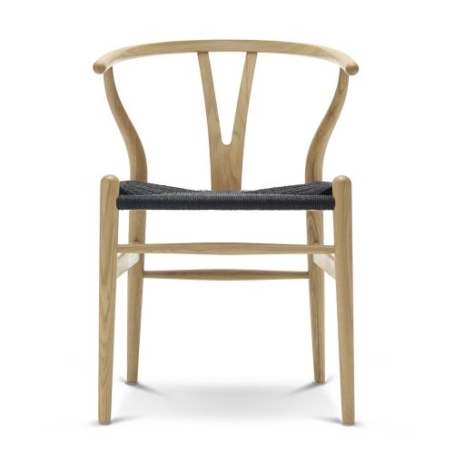 Yチェア CH24 オーク材 オイル仕上げ ブラックペーパーコード (Carl Hansen & Son カールハンセン&サン) 【送料無料】【代引不可商品】【P1倍】 【ポイント1倍】|SEMPRE (インテリア家具・雑貨)