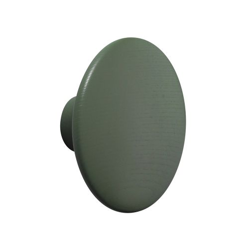 フック コートフック φ13cm ドットウッドM ダスティーグリーン Dots wood (muuto ムート) 壁 引っ掛け おしゃれ ドット 丸い アンティーク 木材 木製 オーク材 ハンガー コート 【送料無料】【P5倍】4/11 1:59迄 【ポイント5倍】