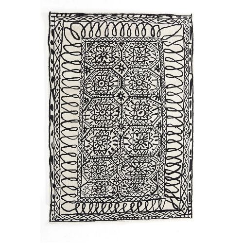 Black on White Estambul ラグマット イスタンブール 200&times;300cm (nanimarquina ナニマルキーナ)【P5倍】7／21 1:59迄 【ポイント5倍】｜SEMPRE　（インテリア家具・雑貨）
