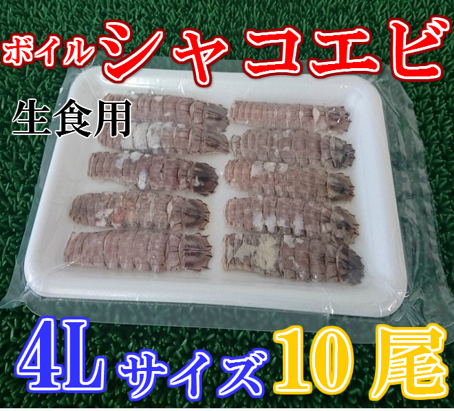 楽天市場 生食用 ボイルシャコエビ 4ｌ10尾 05p03dec16 卸値良品仙台中央水産 楽天市場店